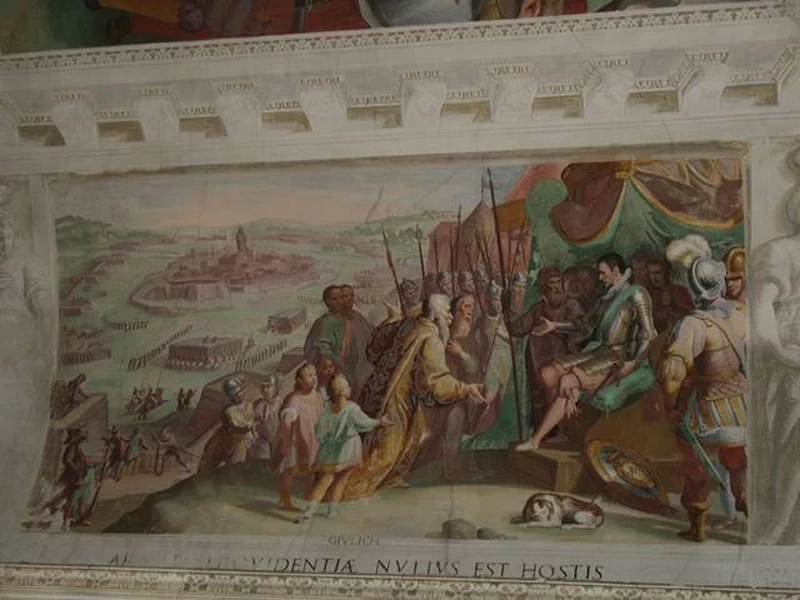 Ambrogio Spinola accetta gli omaggi dei vinti procedure di Giulio - Villa Spinola di San Pietro